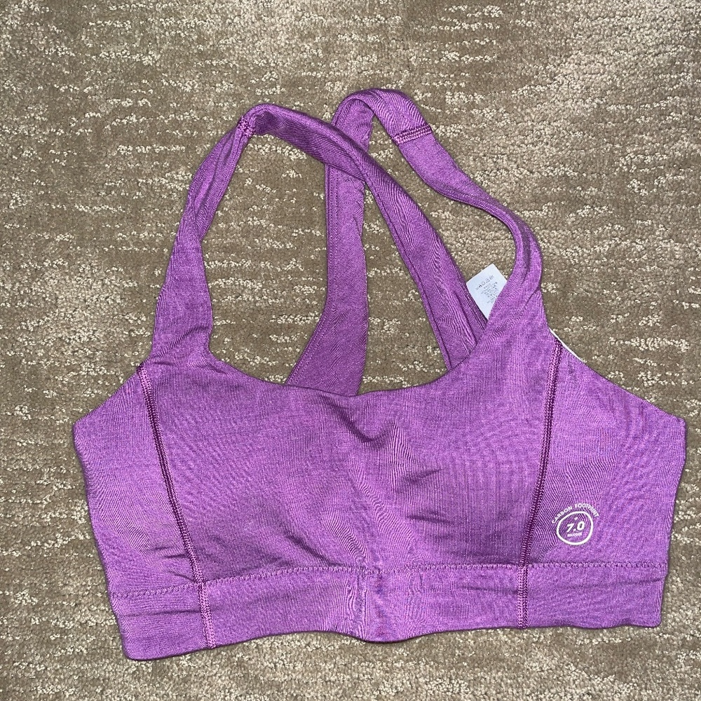 Allbirds Purple Sports Bra Racerback Medium Support